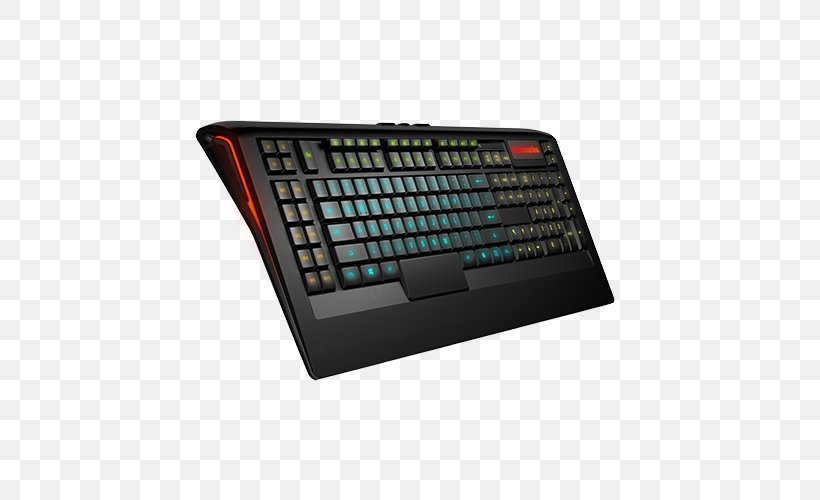 Computer Keyboard SteelSeries Apex 150 USB Membrane Keyboard, PNG, 500x500px, Computer Keyboard, Backlight, Computer Component, Computer Software, Electronic Instrument Download Free