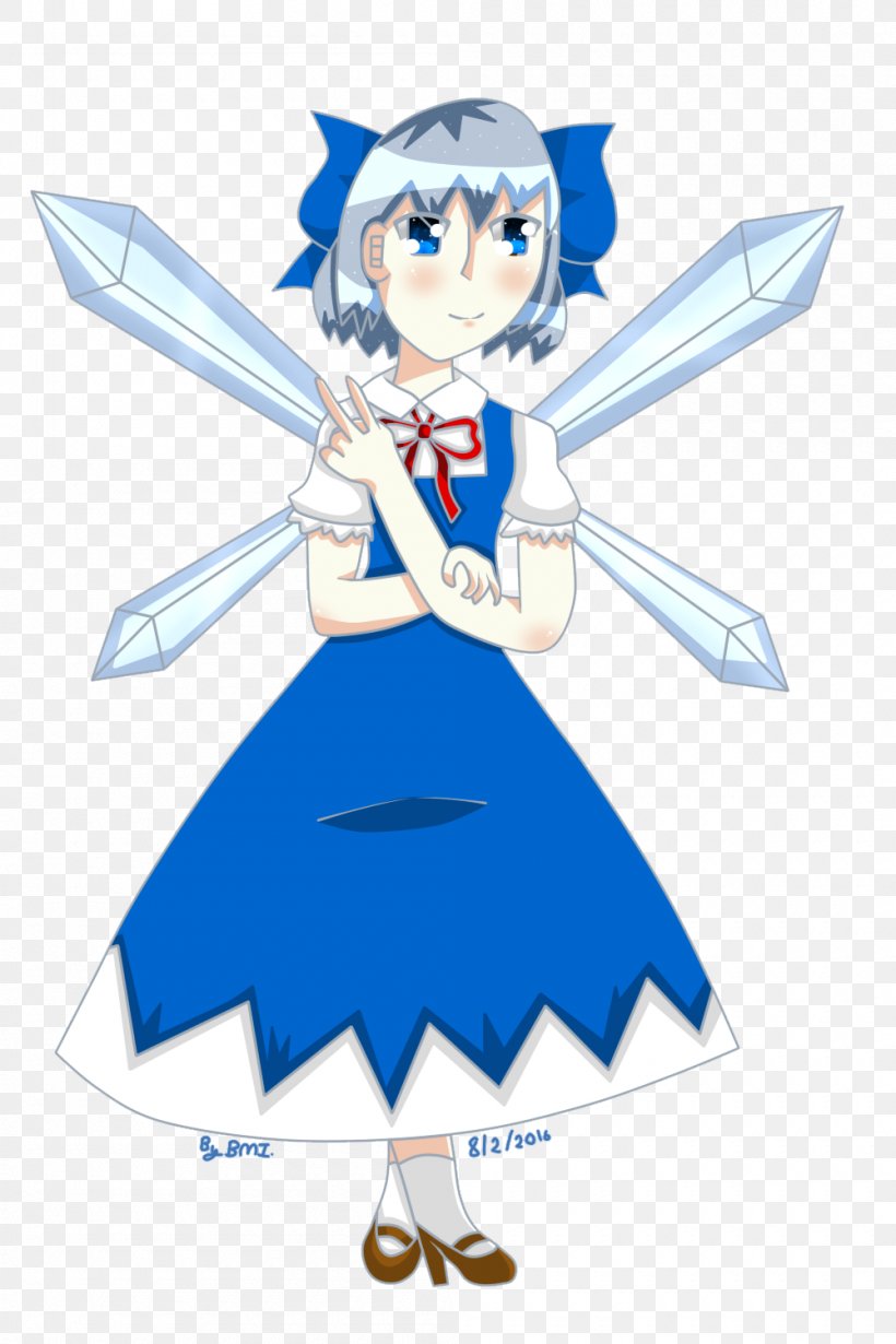 The Embodiment Of Scarlet Devil Subterranean Animism Perfect Cherry Blossom Cirno 秘封ナイトメアダイアリー ～ Violet Detector., PNG, 1000x1500px, Watercolor, Cartoon, Flower, Frame, Heart Download Free