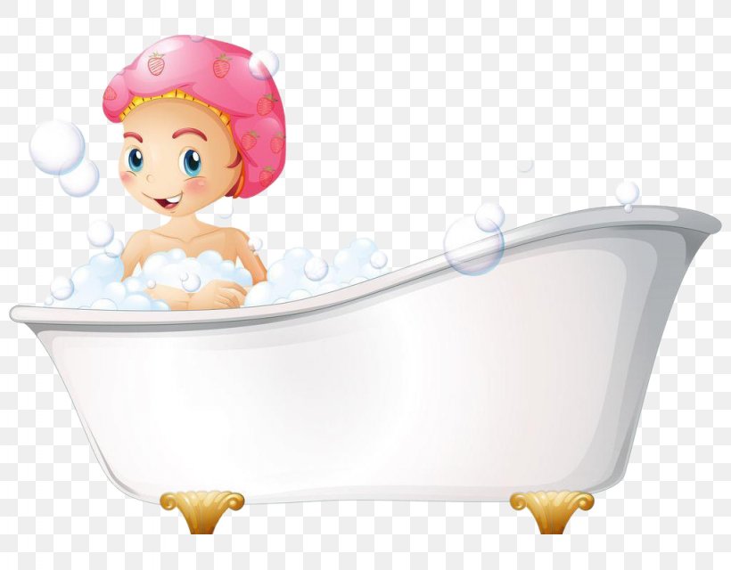 Bathing Poster Bathtub Illustration, PNG, 1024x800px, Bathing, Advertising, Bathroom Sink, Bathtub, Bubble Bath Download Free