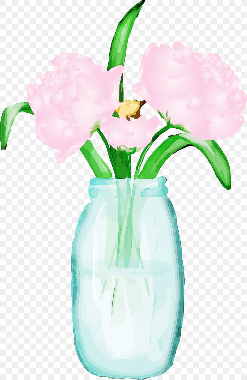 Flower Vase Plant Mason Jar Cut Flowers, PNG, 1950x2999px, Watercolor Mason Jar, Cut Flowers, Flower, Glass, Mason Jar Download Free