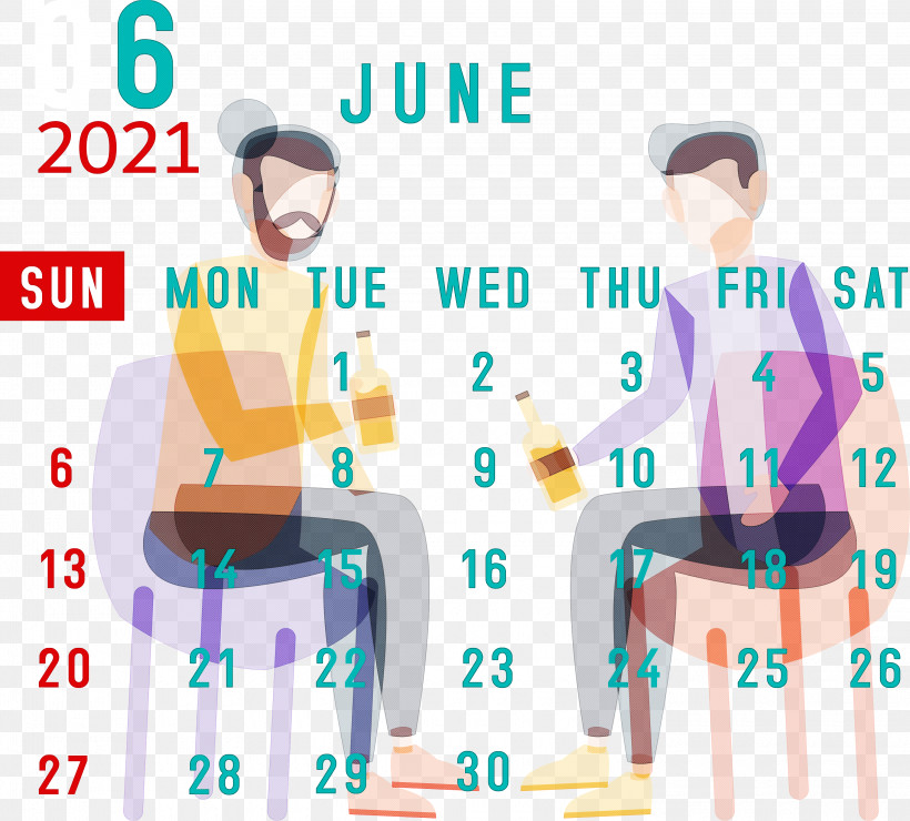 June 2021 Calendar 2021 Calendar June 2021 Printable Calendar, PNG, 3000x2708px, 2021 Calendar, Chair M, Conversation, Furniture, June 2021 Printable Calendar Download Free