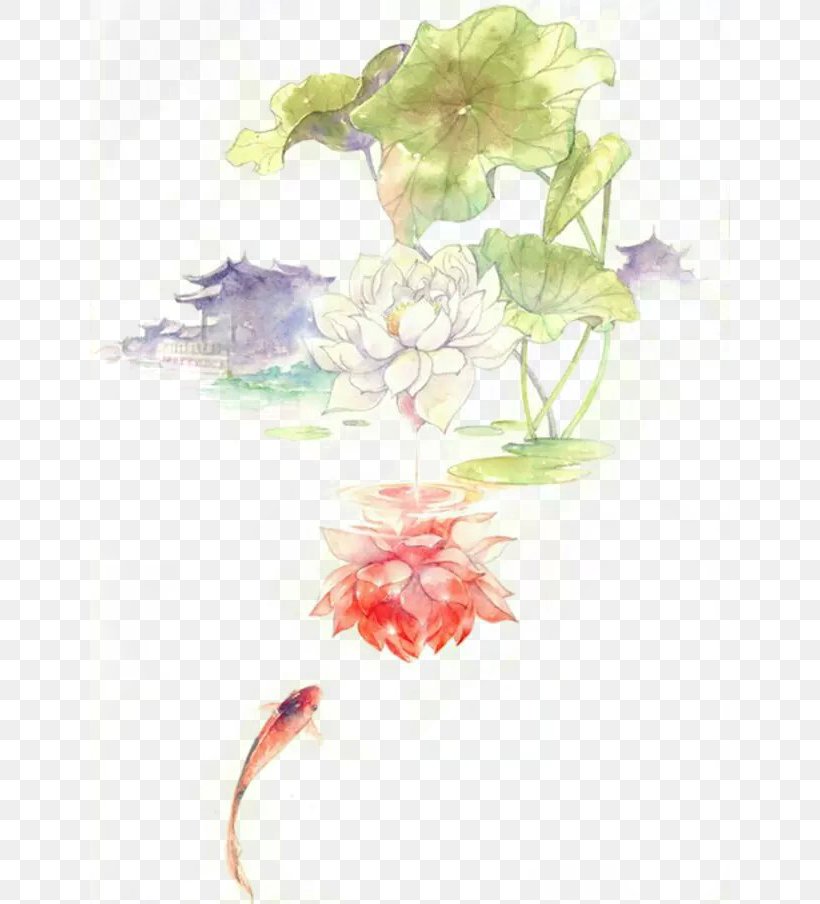 Antiquity Beautiful Watercolor Illustration, PNG, 640x904px, Watercolor Painting, Chinoiserie, Cut Flowers, Designer, Flora Download Free