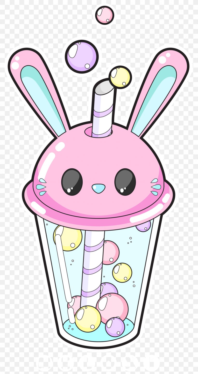 Bubble Tea Milk Kavaii Rabbit, PNG, 1024x1936px, Bubble Tea, Area, Artwork, Camellia Sinensis, Drawing Download Free