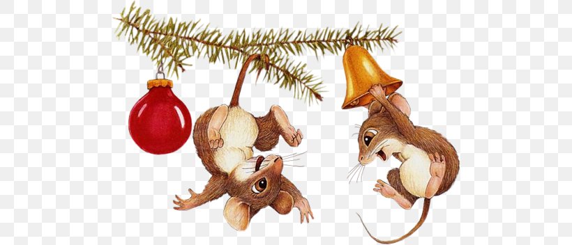 Computer Mouse Rat Christmas Clip Art, PNG, 500x352px, Computer Mouse, Carnivoran, Christmas, Christmas Decoration, Christmas Ornament Download Free