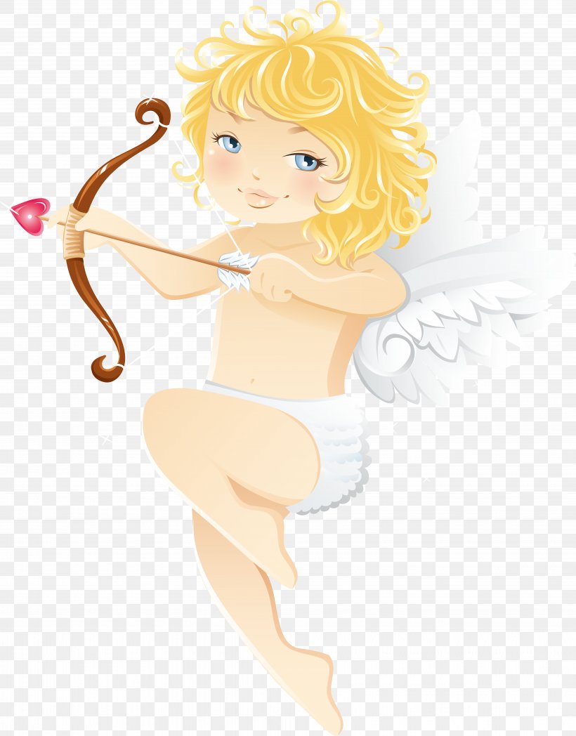 Cupid Angel Drawing Clip Art, PNG, 7454x9527px, Watercolor, Cartoon, Flower, Frame, Heart Download Free