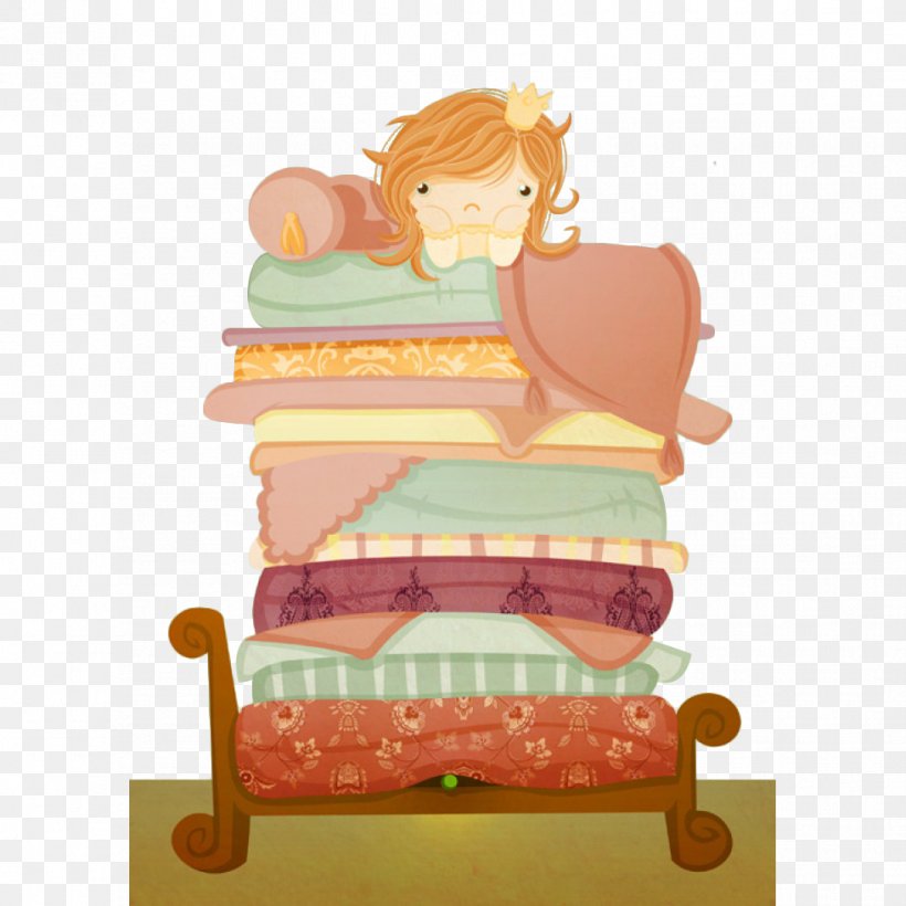 The Princess And The Pea Fairy Tale Illustration, PNG, 981x981px, Princess And The Pea, Art, Canvas Print, Cartoon, Cuisine Download Free