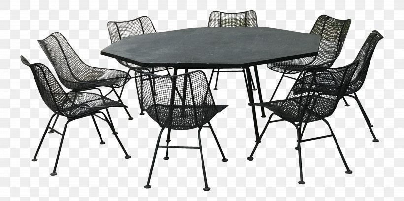 Table Mid-century Modern Chair Dining Room Furniture, PNG, 3720x1852px, Table, Adrian Pearsall, Bar Stool, Black And White, Chair Download Free