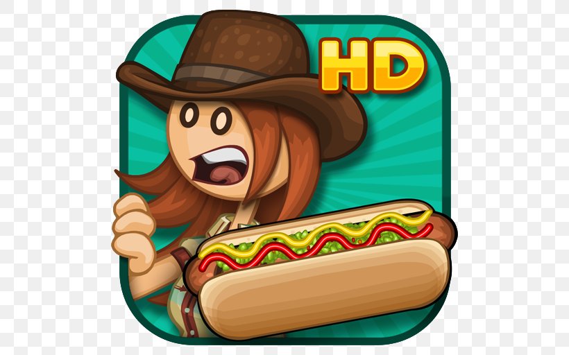 Papa's Hot Doggeria HD Papa's Taco Mia HD Papa's Cupcakeria HD Flipline Studios, PNG, 512x512px, Flipline Studios, Android, App Store, Aptoide, Cartoon Download Free