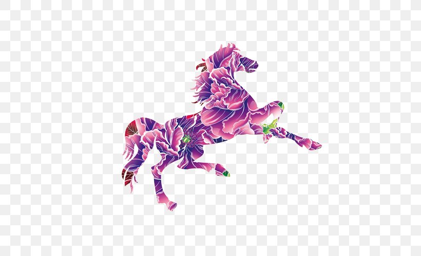 Horse Illustration, PNG, 500x500px, Horse, Art, Designer, Drawing, Fictional Character Download Free