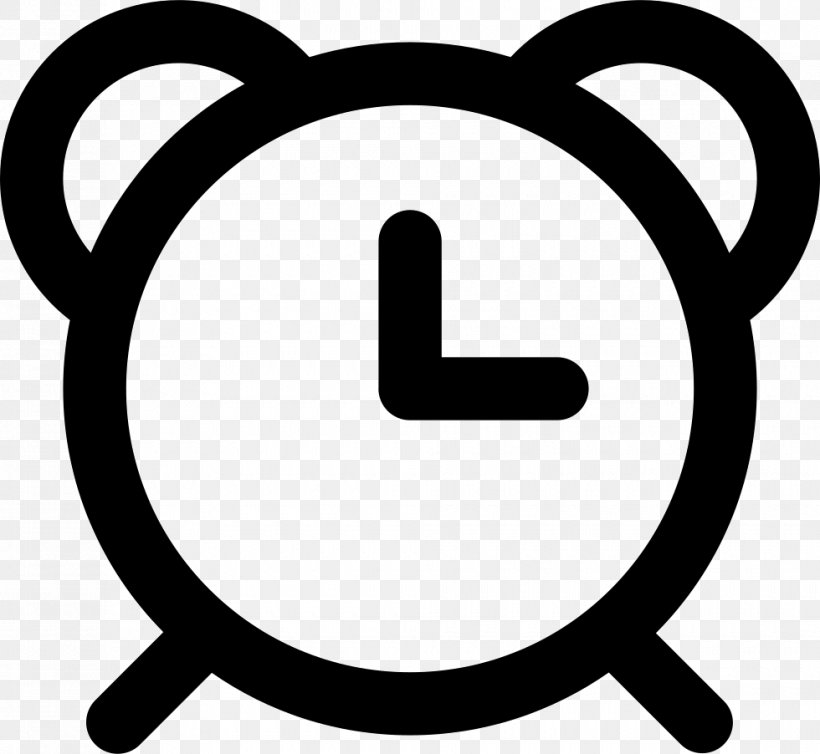 Alarm Clocks Clip Art, PNG, 980x902px, Alarm Clocks, Alarm Device, Area, Black And White, Clock Download Free