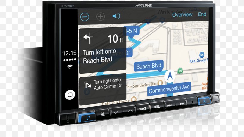 CarPlay Alpine Electronics Android Auto Apple Electric Car Project, PNG, 1024x575px, Car, Alpine Electronics, Android, Android Auto, Apple Download Free
