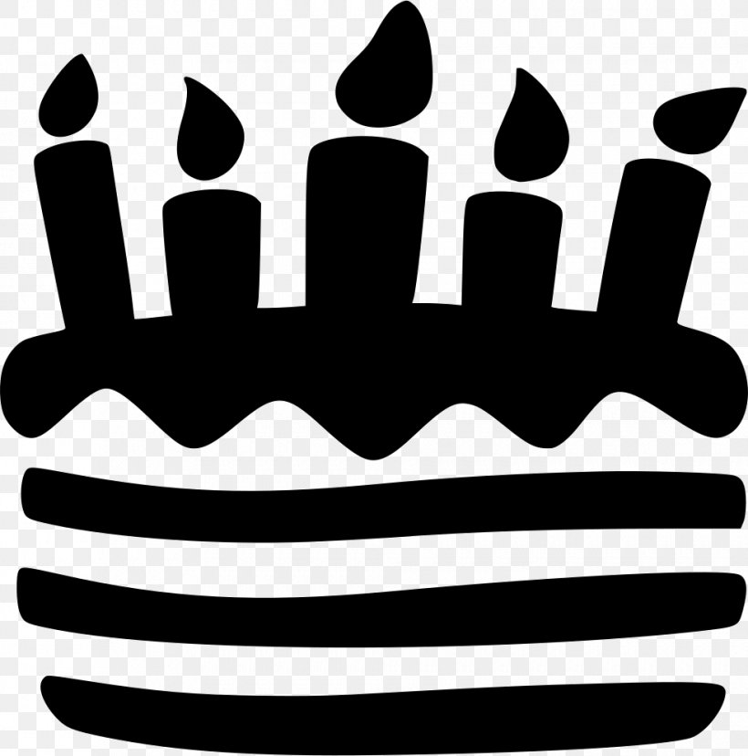 Birthday Cake Cupcake Wedding Cake Torte Clip Art, PNG, 980x990px, Birthday Cake, Birthday, Black, Black And White, Cake Download Free