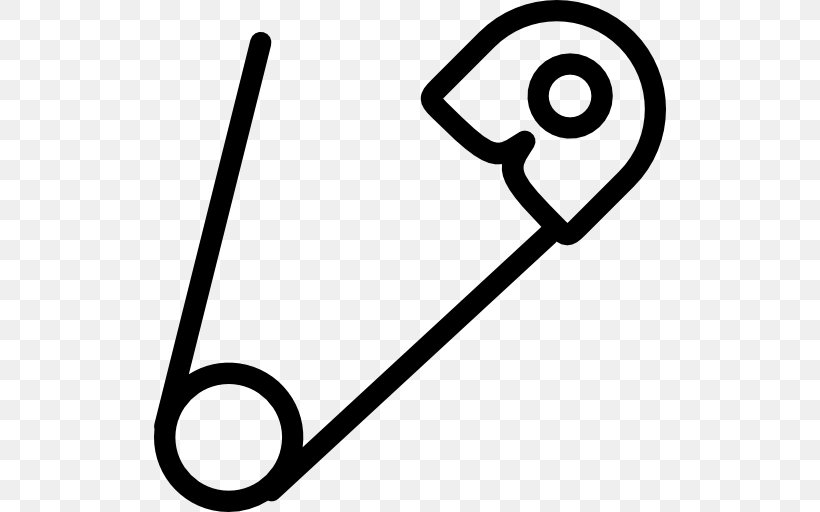 Icon Design Clip Art, PNG, 512x512px, Icon Design, Area, Black And White, Font Awesome, Safety Pin Download Free