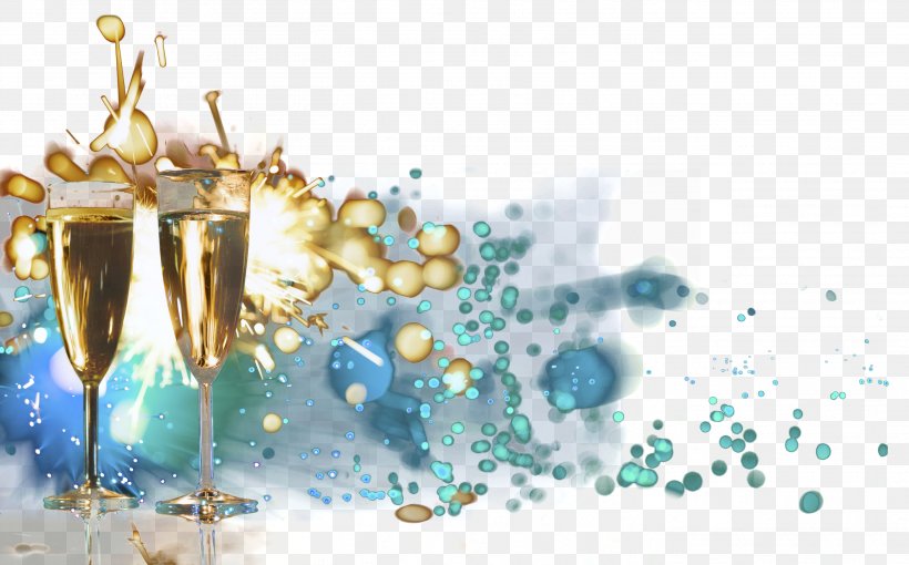 New Year's Eve Champagne Fireworks CIRC, PNG, 2811x1749px, New Year, Blue, Champagne, Champagne Glass, Circ Download Free
