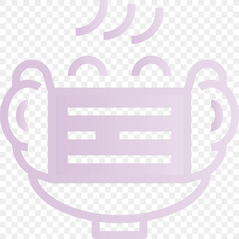 Violet Purple Line Logo Drinkware, PNG, 3000x2999px, Medical Mask, Drinkware, Line, Logo, Paint Download Free