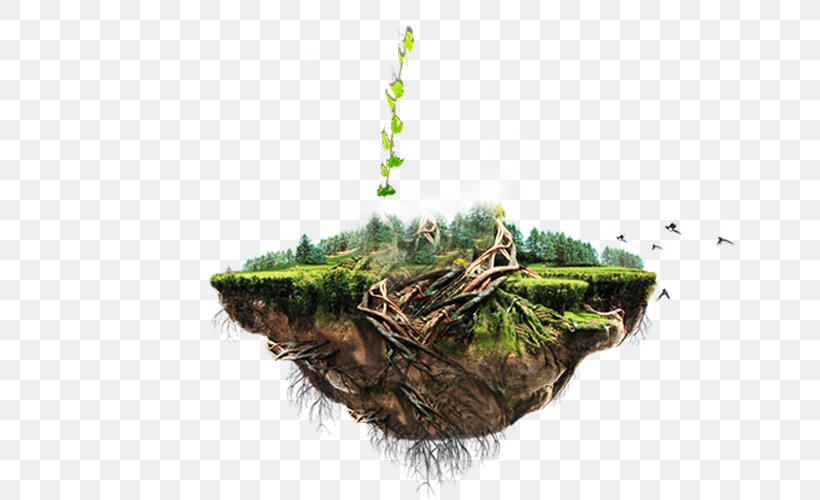 Floating Island, PNG, 700x500px, Island, Computer Graphics, Computer Network, Grass, Plant Download Free