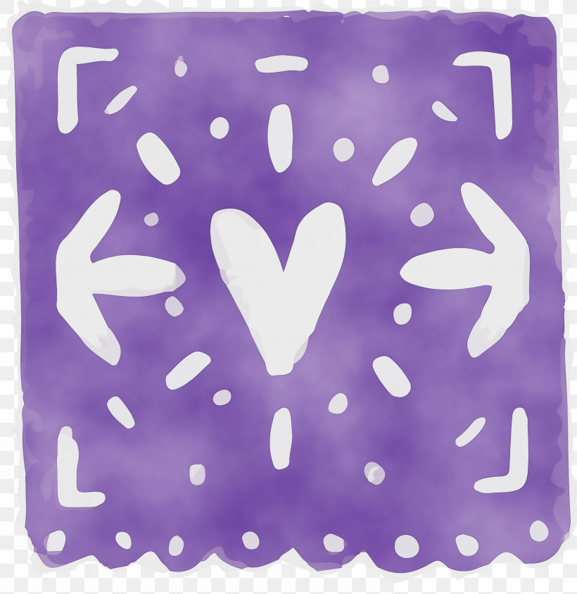 Pattern Purple Heart, PNG, 2916x3000px, Mexico Elements, Heart, Paint, Purple, Watercolor Download Free