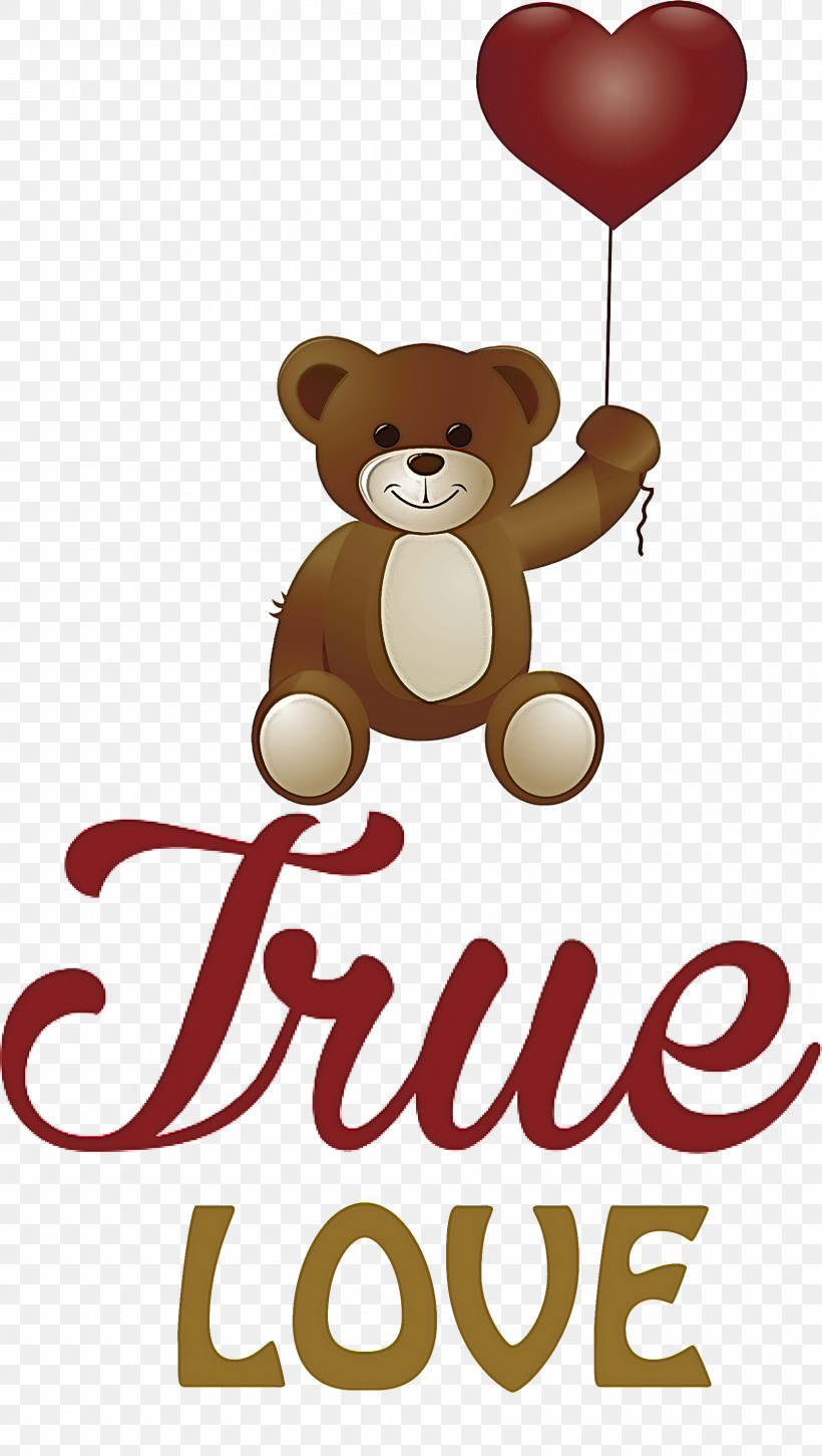 True Love Valentines Day, PNG, 1695x3000px, True Love, Bears, Biology, Cartoon, Logo Download Free