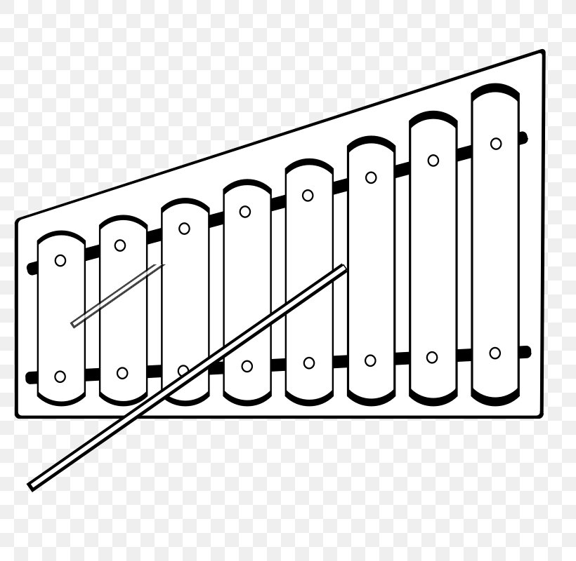 Xylophone Black And White Marimba Musical Instrument Clip Art, PNG, 800x800px, Watercolor, Cartoon, Flower, Frame, Heart Download Free