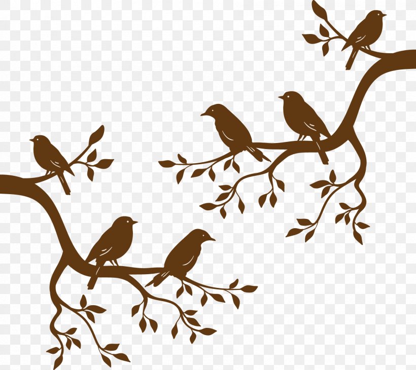 Bird Branch Tree Euclidean Vector, PNG, 1796x1599px, Bird, Adhesive, Beak, Branch, Clip Art Download Free