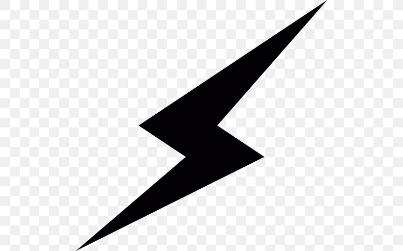 Lightning Thunderbolt Clip Art, PNG, 512x512px, Lightning, Black, Black And White, Electricity, Monochrome Download Free
