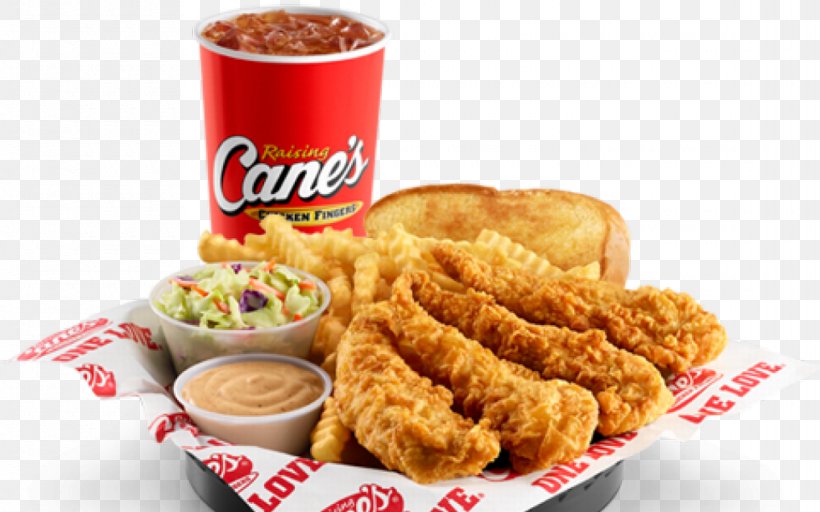 Raising Cane's Chicken Fingers Texas Toast Baton Rouge Restaurant, PNG, 1140x712px, Chicken Fingers, American Food, Appetizer, Baton Rouge, Chicken As Food Download Free