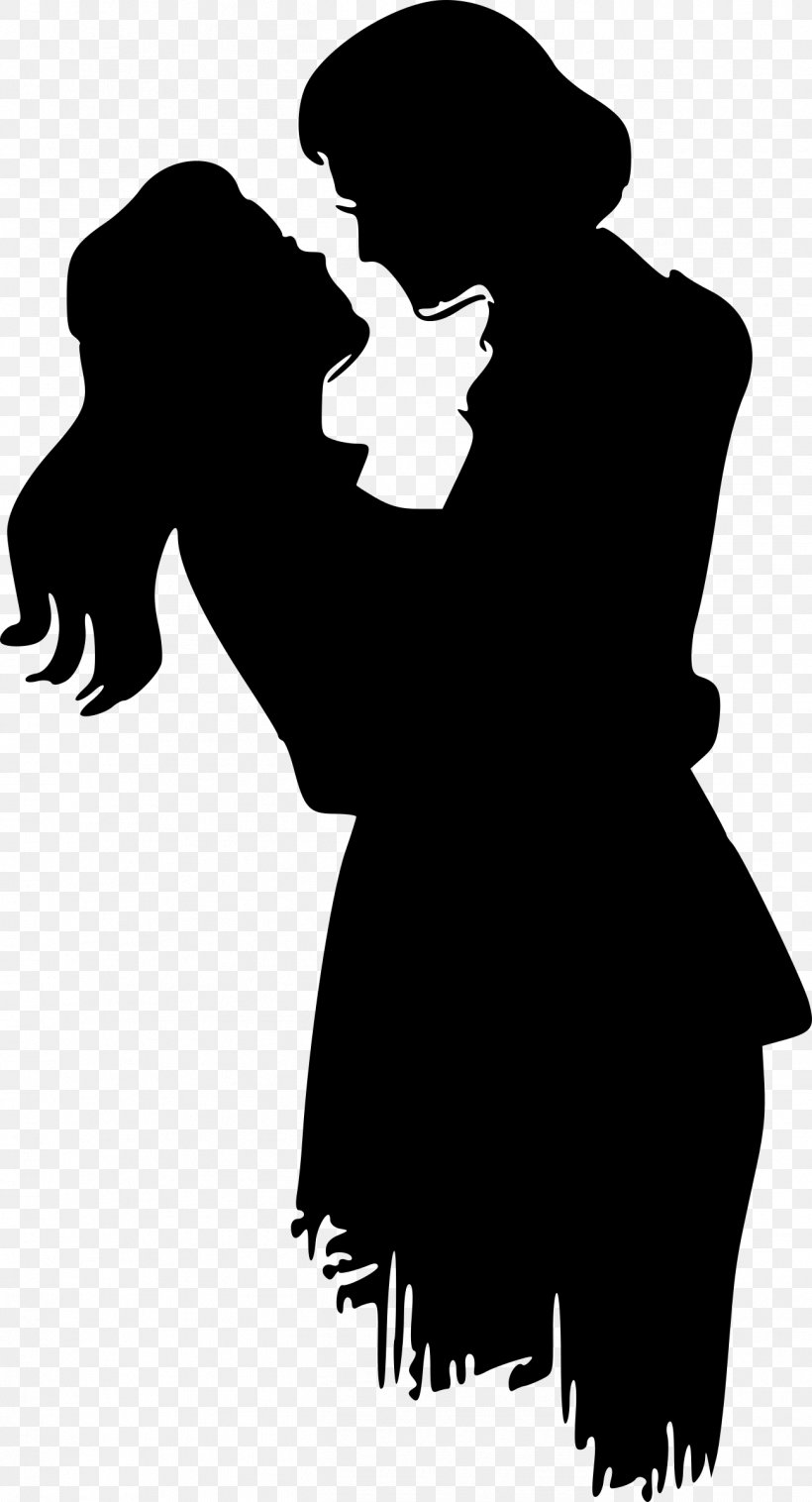 Silhouette Love Clip Art, PNG, 1298x2400px, Silhouette, Art, Black, Black And White, Couple Download Free