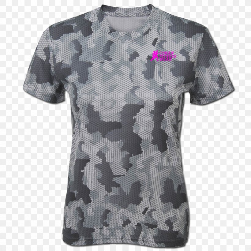 T-shirt Sportswear Sleeve Woman, PNG, 1000x1000px, Tshirt, Active Shirt, Camouflage, Clothing, Crop Top Download Free