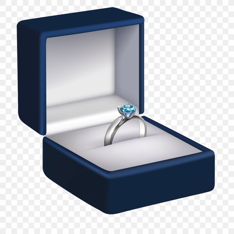 blue box engagement ring