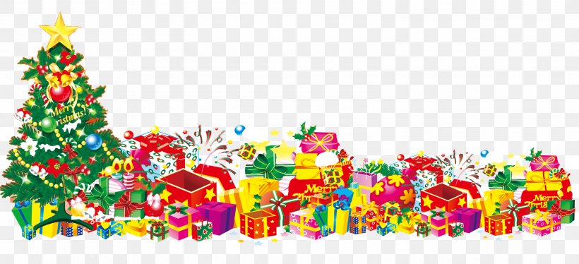 Christmas Tree Gift Santa Claus, PNG, 3150x1440px, Christmas, Christmas Decoration, Christmas Ornament, Christmas Tree, Feliz Navidad Download Free