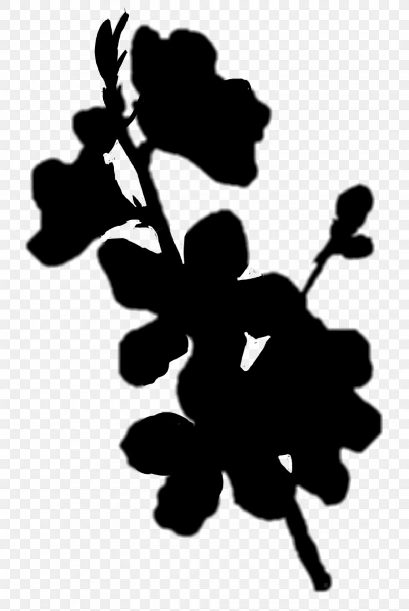 Clip Art Flowering Plant Silhouette Leaf, PNG, 1939x2896px, Flower, Blackandwhite, Botany, Branching, Flowering Plant Download Free
