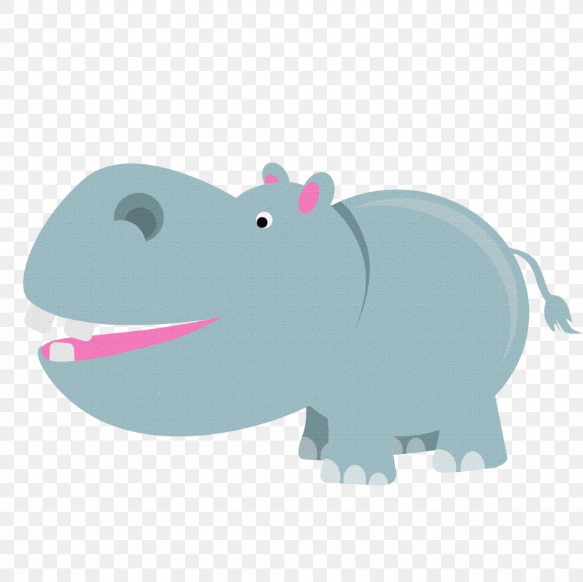 Hippopotamus Cartoon Clip Art, PNG, 2362x2362px, Hippopotamus, Animation, Cartoon, Comics, Elephant Download Free