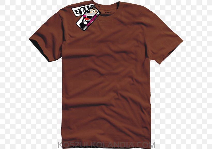 T-shirt Sleeve Top Jacket, PNG, 600x578px, Tshirt, Active Shirt, Brand, Brown, Clothing Download Free