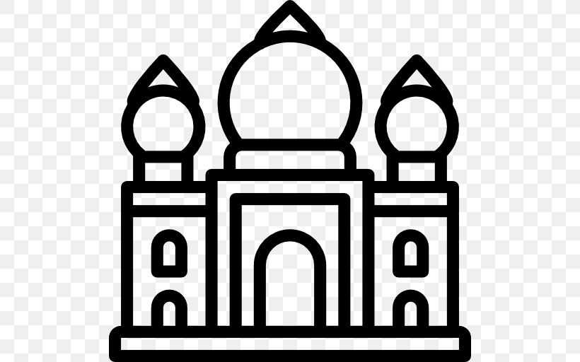 Taj Mahal Monument, PNG, 512x512px, Taj Mahal, Agra, Architecture, Area, Black And White Download Free