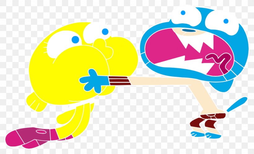 Darwin Watterson Gumball Watterson Cartoon Network Style, PNG, 1024x621px, Watercolor, Cartoon, Flower, Frame, Heart Download Free