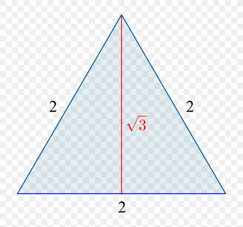 Equilateral Triangle Square Root Of 3 Square Root Of 2, PNG, 821x768px, Triangle, Altezza, Area, Diagram, Equilateral Polygon Download Free