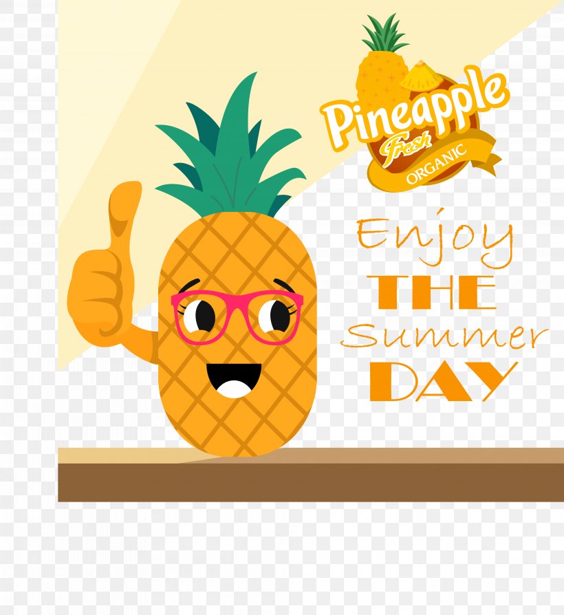 Pineapple Poster Illustration, PNG, 3939x4298px, Pineapple, Ananas, Bromeliaceae, Cartoon, Cuisine Download Free