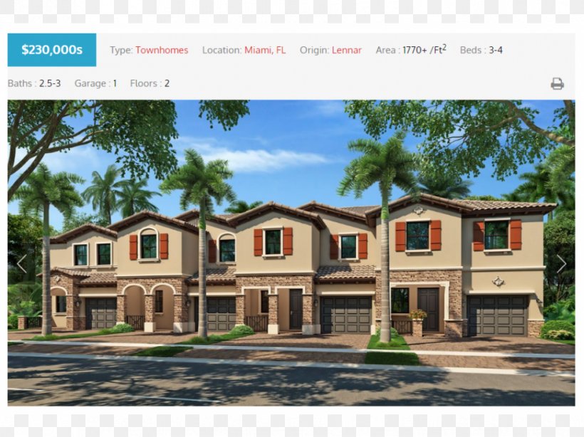 Lennar Corporation Cutler Bay Lennar At Isles At Oasis Townhouse, PNG, 979x734px, Lennar Corporation, Architectural Engineering, Bread Trough, Building, Cottage Download Free