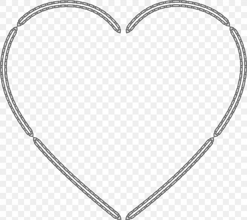 Template Heart Printing Valentine's Day Pattern, PNG, 2282x2032px, Template, Black And White, Body Jewelry, Chain, Data Download Free