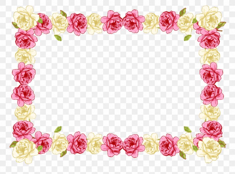 Border Flowers Picture Frames Rose Clip Art, PNG, 1346x998px, Border Flowers, Artificial Flower, Craft, Cut Flowers, Decorative Arts Download Free