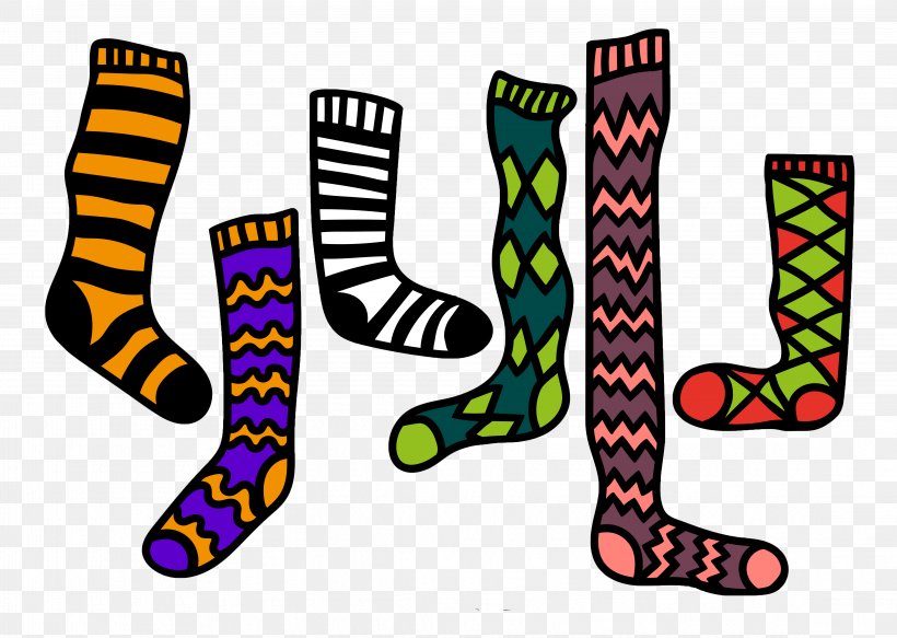 Sock Stocking Graphic Design Drawing, PNG, 4566x3250px, Sock, Brand, Drawing, Fashion Accessory, Footwear Download Free