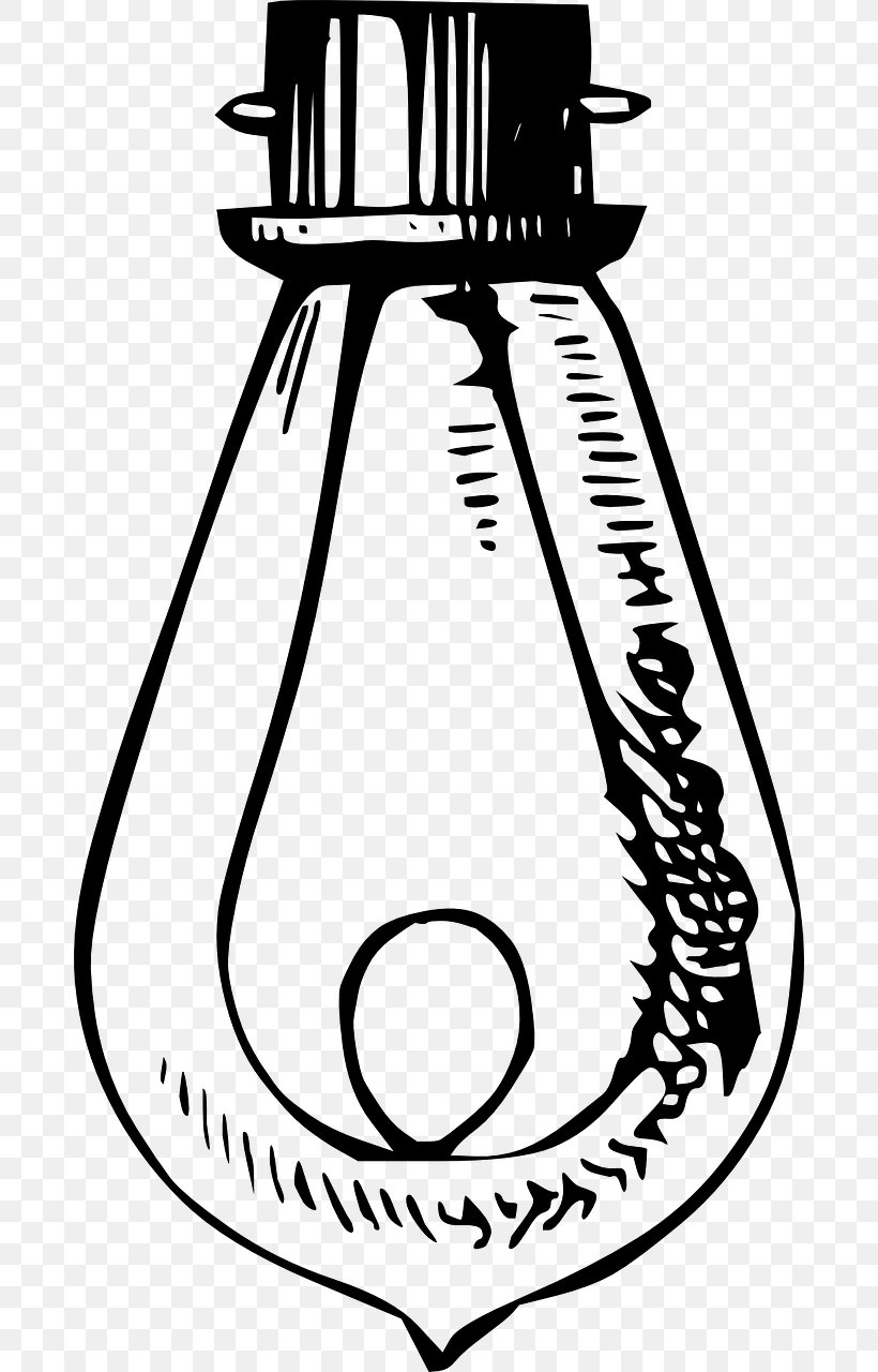 Incandescent Light Bulb Lamp Clip Art, PNG, 682x1280px, Light, Artwork, Black And White, Blacklight, Drawing Download Free