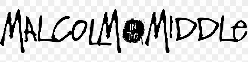 Logo Television Show Malcolm In The Middle, PNG, 1200x300px, Logo, Black, Black And White, Brand, Calligraphy Download Free