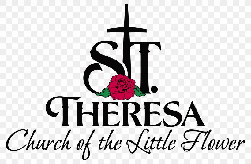 St Theresa's Church Of The Little Flower Catholic Church Logo Parish Sacraments Of The Catholic Church, PNG, 3000x1965px, Logo, Brand, Catholic Church, Catholicism, Cordele Download Free