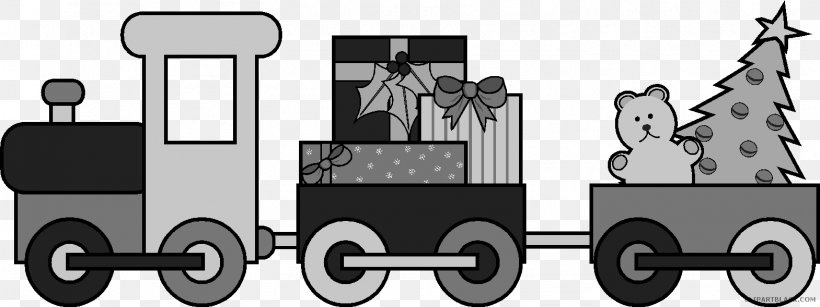 Toy Trains & Train Sets Clip Art Christmas Day, PNG, 1569x589px, Train, Automotive Design, Black And White, Brand, Car Download Free