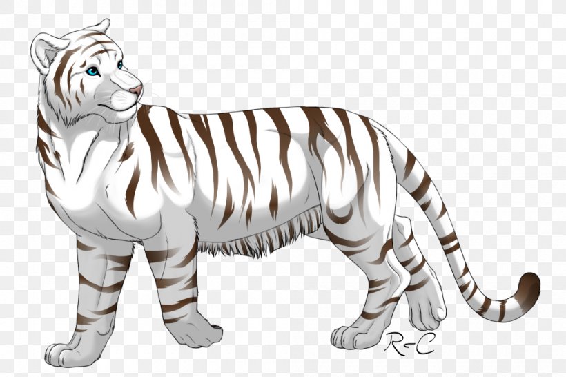 White Tiger Felidae Big Cat, PNG, 1000x666px, Watercolor, Cartoon, Flower, Frame, Heart Download Free