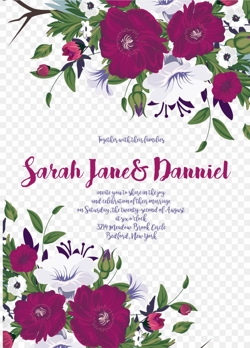 Wedding Invitation Paper, PNG, 1389x1932px, Wedding Invitation, Cut Flowers, Flora, Floral Design, Floristry Download Free