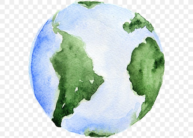 Earth Watercolor Painting Royalty-free, PNG, 580x588px, Earth, Earth Day, Globe, Green, Library Download Free