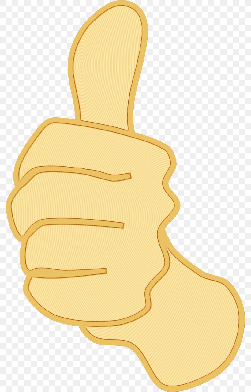Finger Thumb Yellow Hand Gesture, PNG, 781x1280px, Watercolor, Finger, Gesture, Hand, Paint Download Free