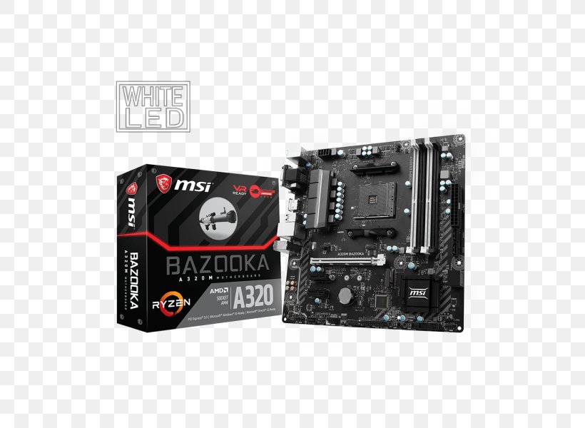 Socket AM4 MicroATX MSI A320M AMD RYZEN/7th Gen A-Series DDR4 GB LAN Micro ATX Motherboard, PNG, 600x600px, Socket Am4, Athlon, Atx, Cable, Central Processing Unit Download Free